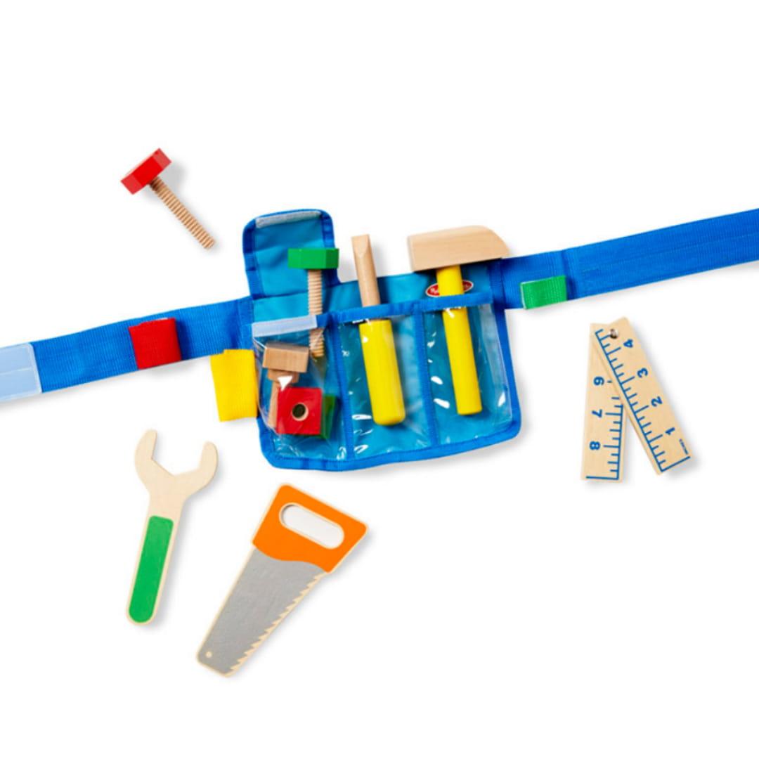 Melissa and Doug: pas z narzędziami Deluxe Wooden Tool Belt - Noski Noski