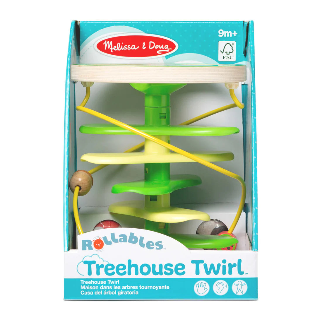 Melissa and Doug: pętla edukacyjna Rollables Treehouse Twirl - Noski Noski