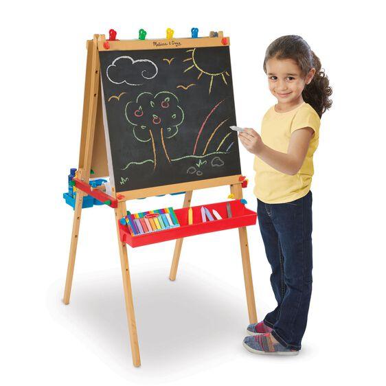 Melissa and Doug: tablica kredowa i suchościeralna Deluxe Standing Art Easel - Noski Noski