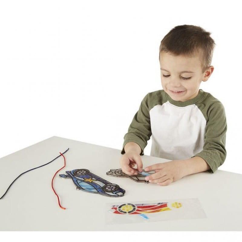 Melissa & Doug: witraż do samodzielnego ozdobienia Samochody - Noski Noski