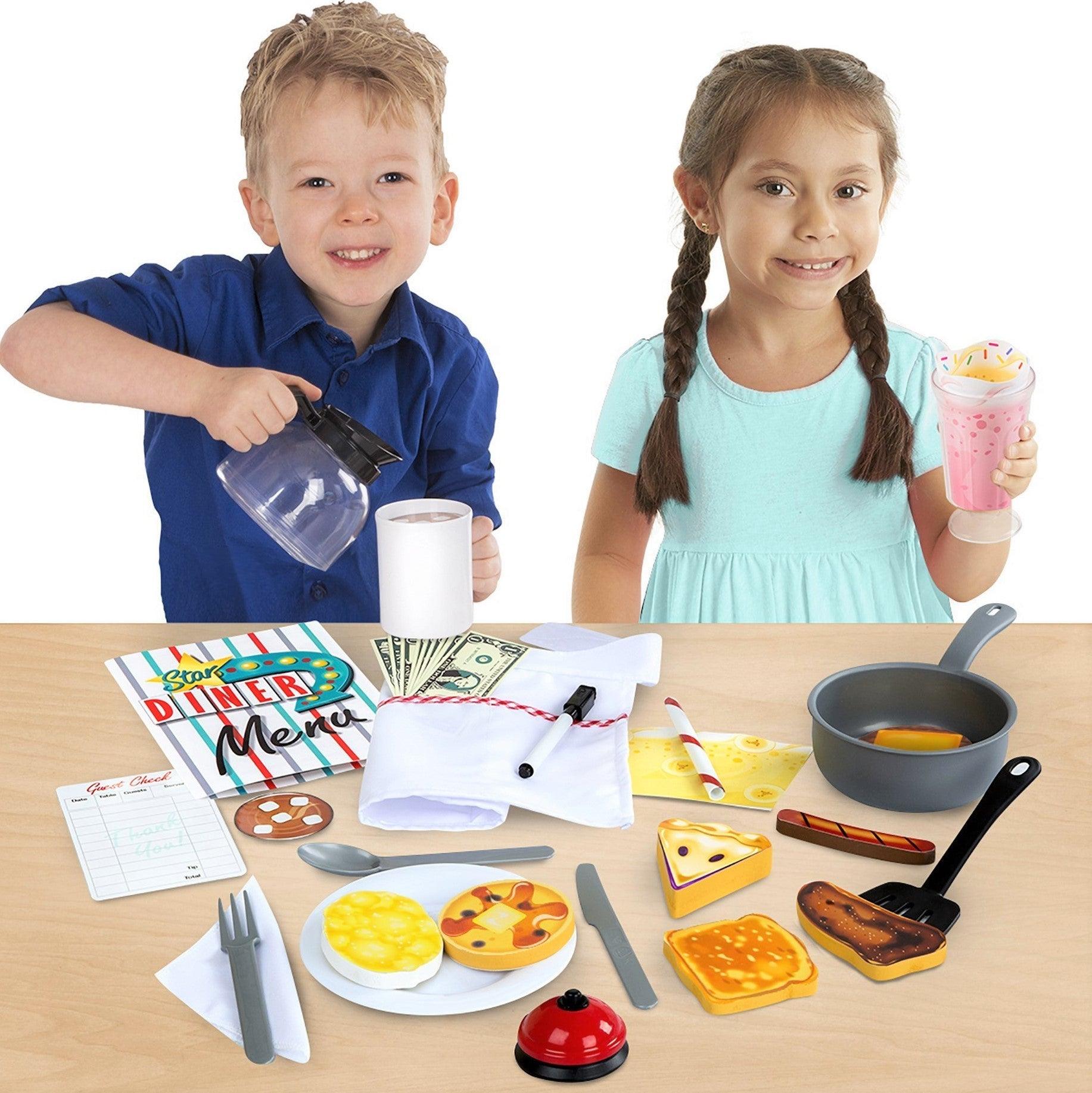 Melissa and Doug: zestaw do zabawy w restaurację Star Diner Restaurant Play Set - Noski Noski