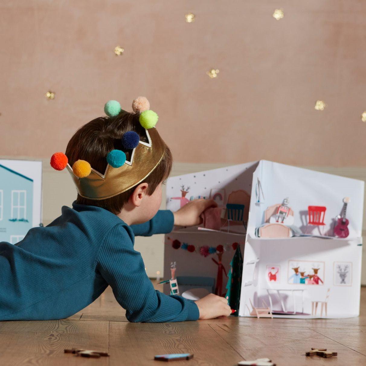 Meri Meri: kalendarz adwentowy papierowy domek Christmas House - Noski Noski