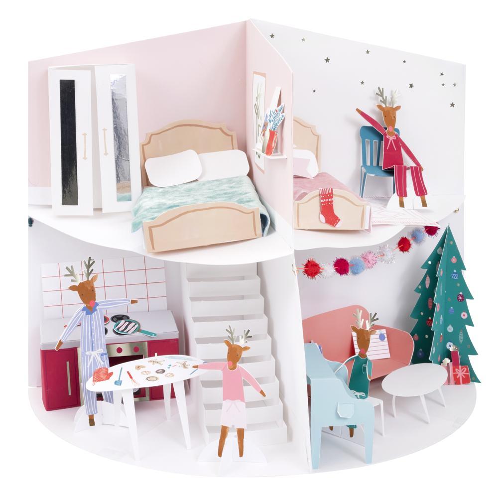 Meri Meri: kalendarz adwentowy papierowy domek Christmas House - Noski Noski