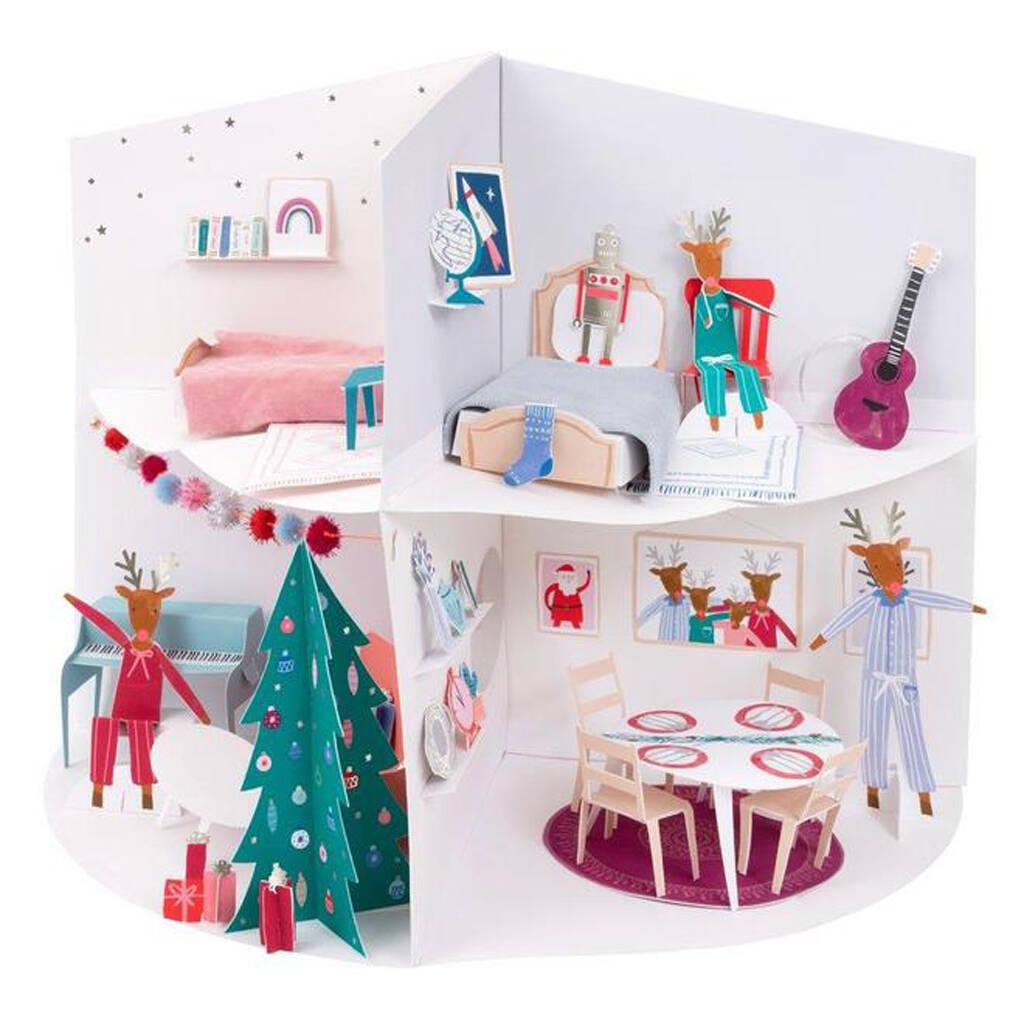 Meri Meri: kalendarz adwentowy papierowy domek Christmas House - Noski Noski