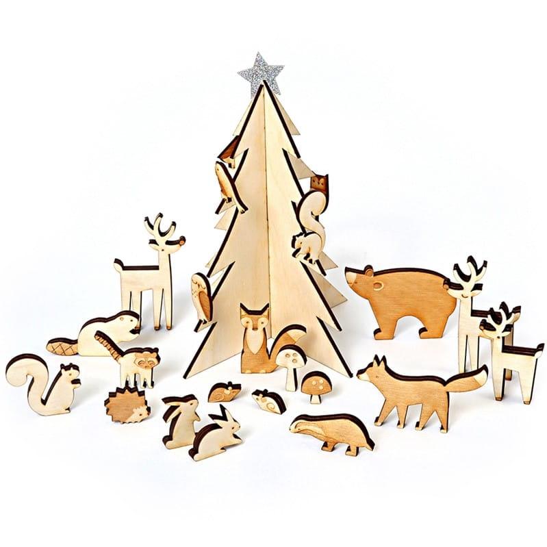 Meri Meri: kalendarz adwentowy walizeczka Winter Woodland - Noski Noski