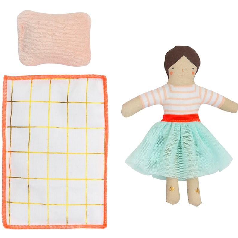 Meri Meri: mini walizeczka lalka Lila - Noski Noski