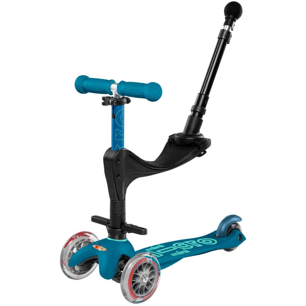 Micro: hulajnoga z drążkiem Mini Micro Baby Seat 3w1 Deluxe Plus - Noski Noski