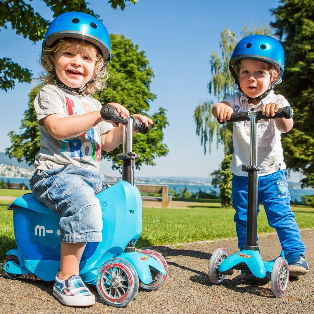 Micro: hulajnoga z drążkiem Mini Micro Mini2go Deluxe Plus - Noski Noski
