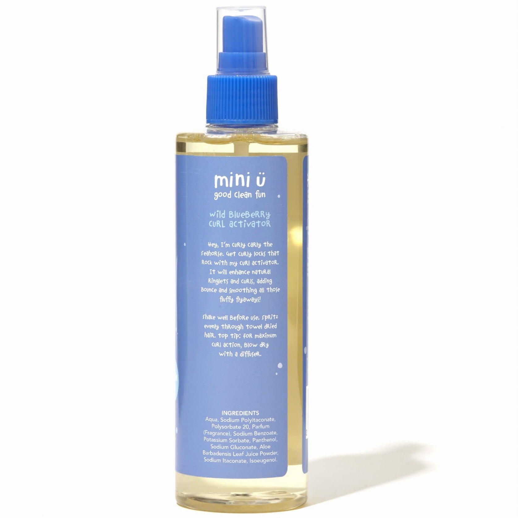 Mini U: spray do rozczesywania włosów kręconych z wit. B5 Wild Blueberry - Noski Noski