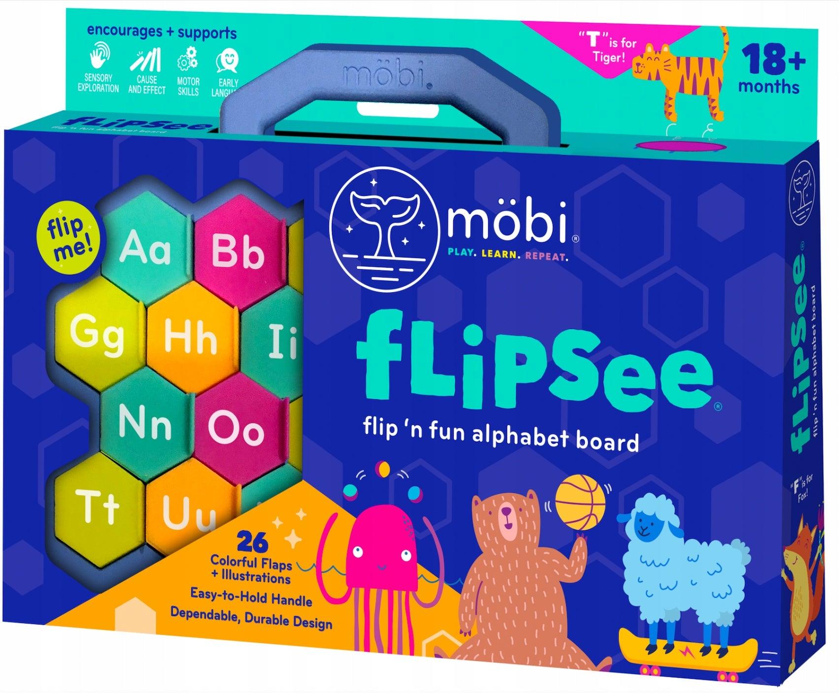 Möbi: dwustronna tablica z okienkami alfabet Flipsee - Noski Noski