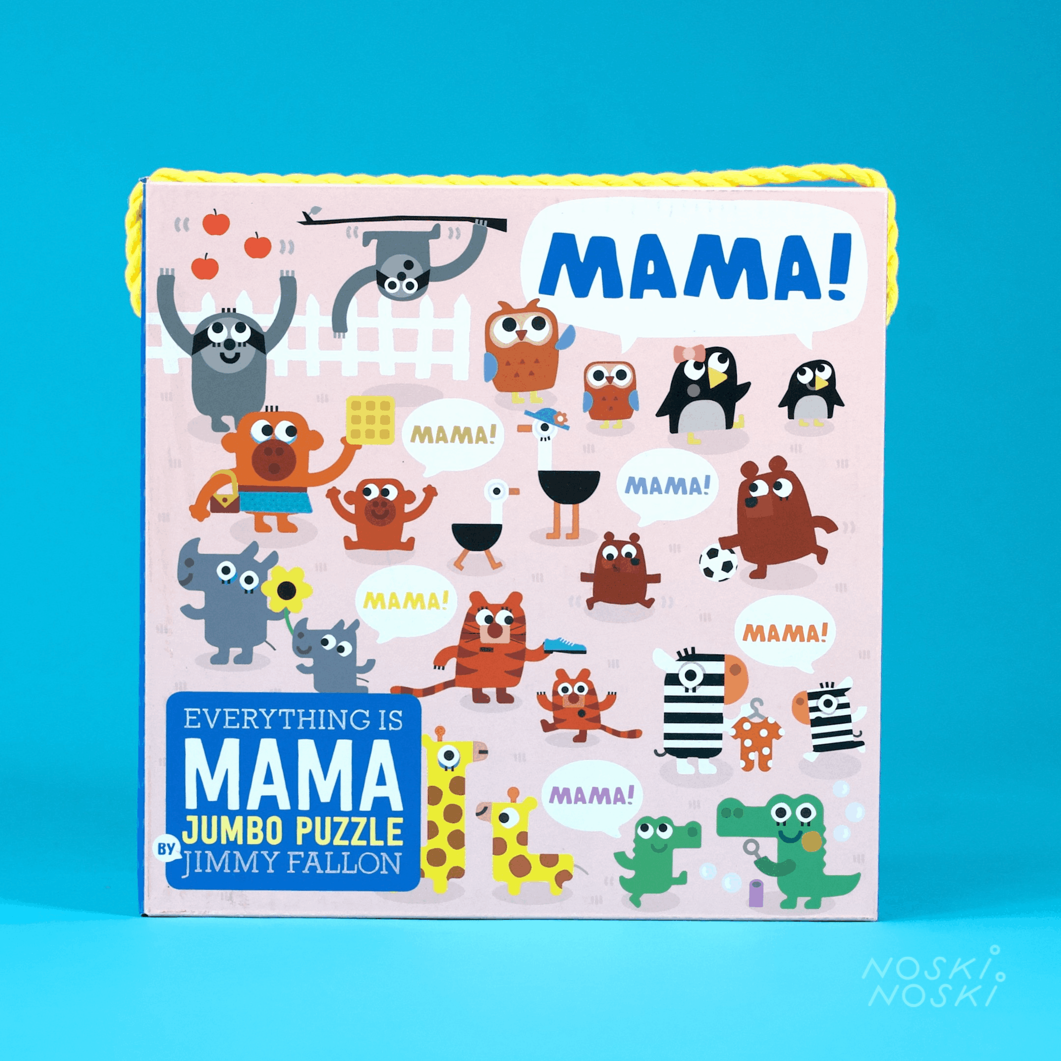 Mudpuppy: puzzle podłogowe Jumbo Mama 25 el. - Noski Noski