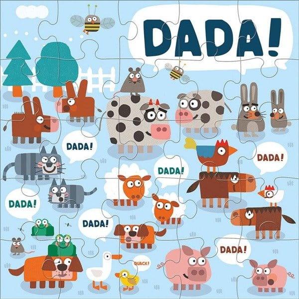 Mudpuppy: puzzle podłogowe Jumbo Tata 25 el. - Noski Noski