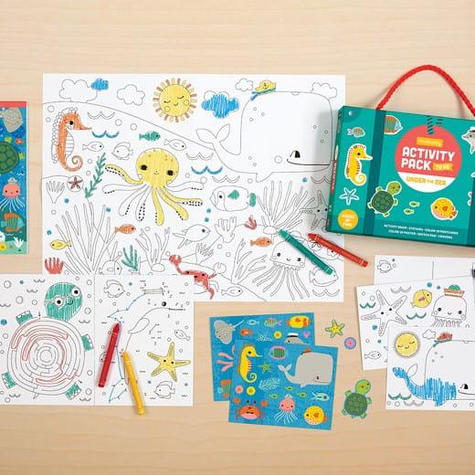 Mudpuppy: zestaw kreatywny Activity Pack to Go Ocean - Noski Noski