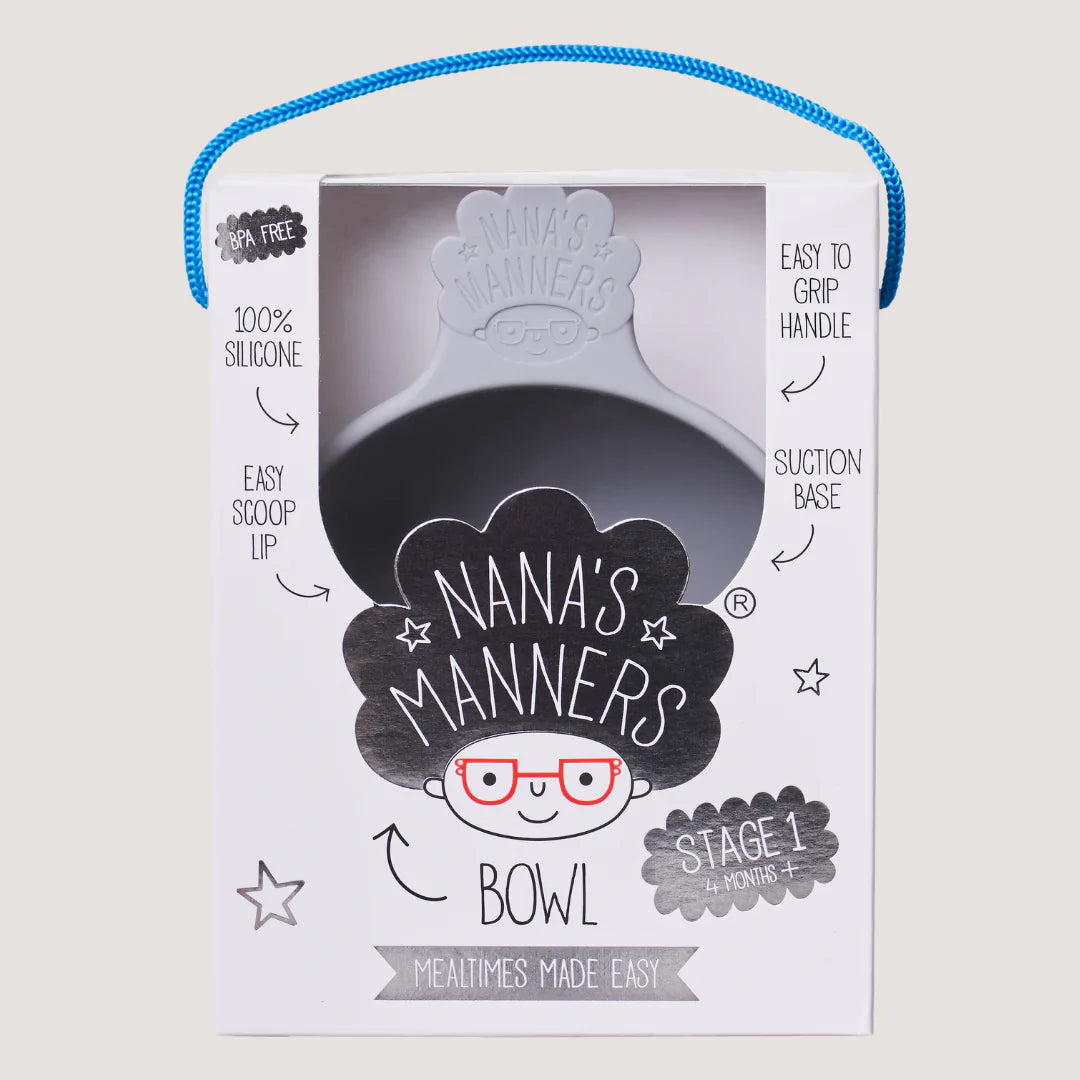Nana's Manners: silikonowa miseczka z przyssawką i uchwytem - Noski Noski