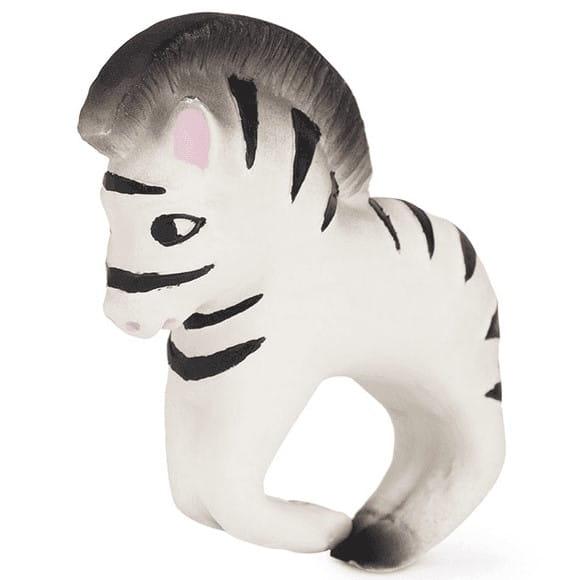 Oli and Carol: kauczukowy gryzak bransoletka zebra Zoe - Noski Noski