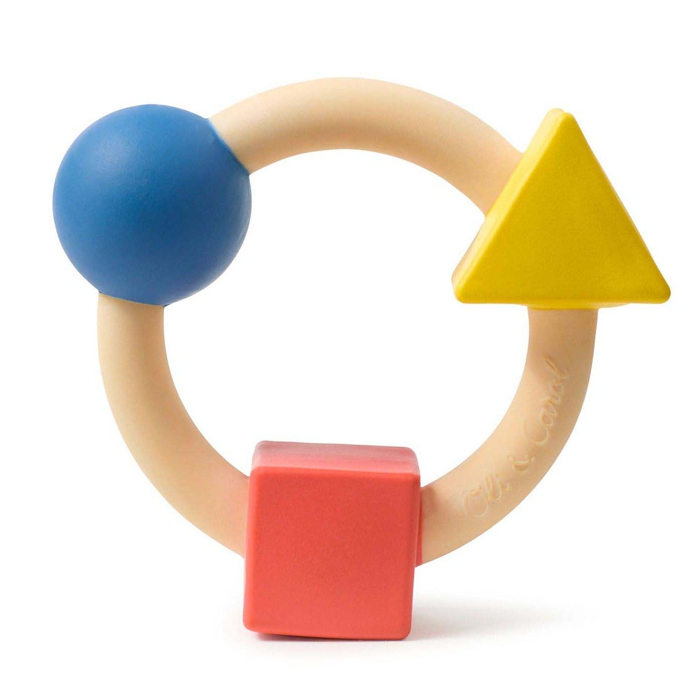 Oli and Carol: okrągły gryzak figury geometryczne Bauhaus - Noski Noski