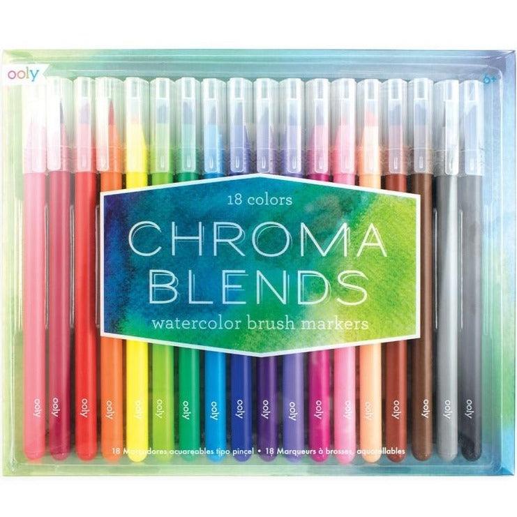  Ooly Chroma Blends Watercolor Brush Markers - Set of