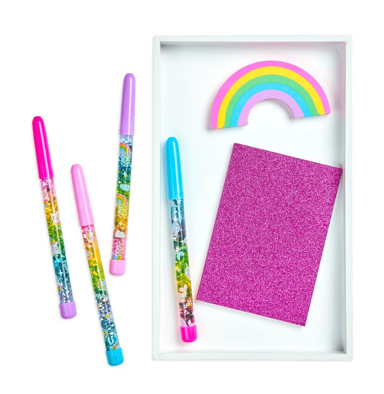 Ooly: długopis brokatowa różdżka Rainbow Glitter Wand - Noski Noski