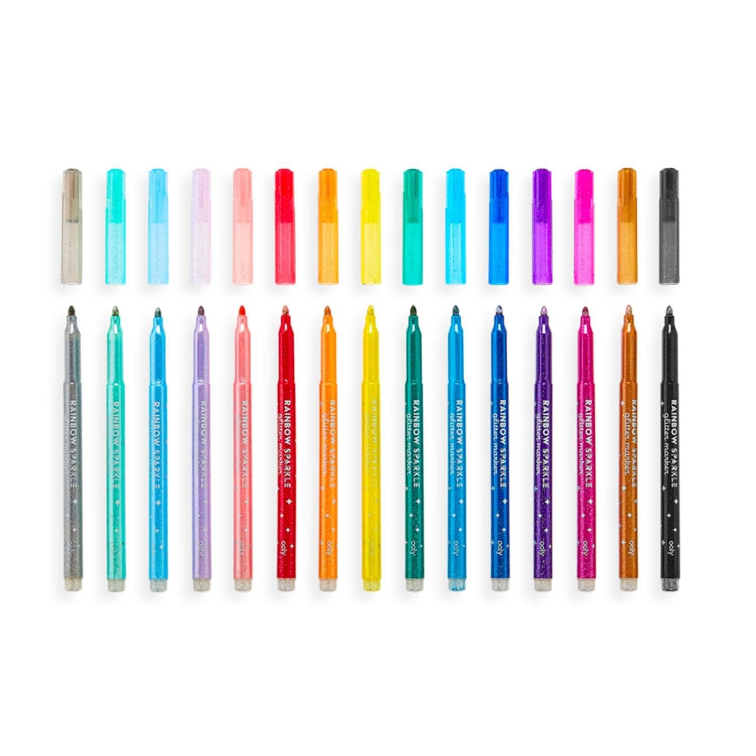 Ooly: flamastry z brokatem Rainbow Sparkle - Noski Noski