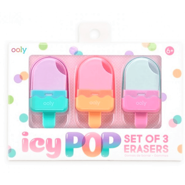 Ooly: gumki lody na patyku Icy Pop Erasers - Noski Noski