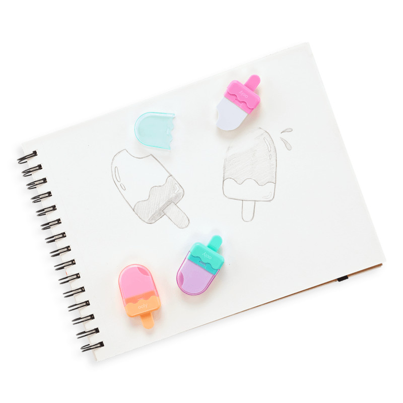Ooly: gumki lody na patyku Icy Pop Erasers - Noski Noski