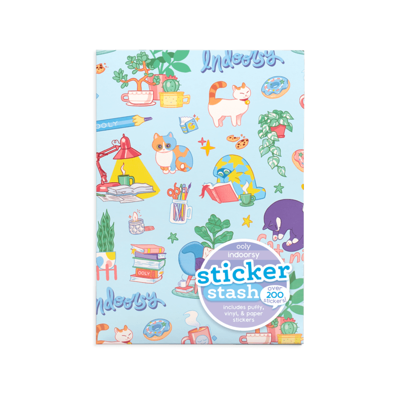 Ooly: naklejki w kopercie Sticker Stash 200 el. - Noski Noski
