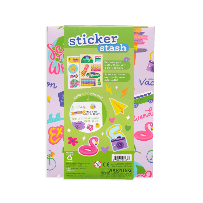 Ooly: naklejki w kopercie Sticker Stash 200 el. - Noski Noski