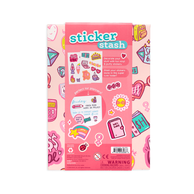 Ooly: naklejki w kopercie Sticker Stash 200 el. - Noski Noski