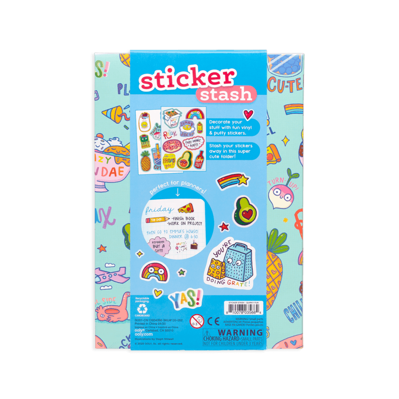 Ooly: naklejki w kopercie Sticker Stash 200 el. - Noski Noski