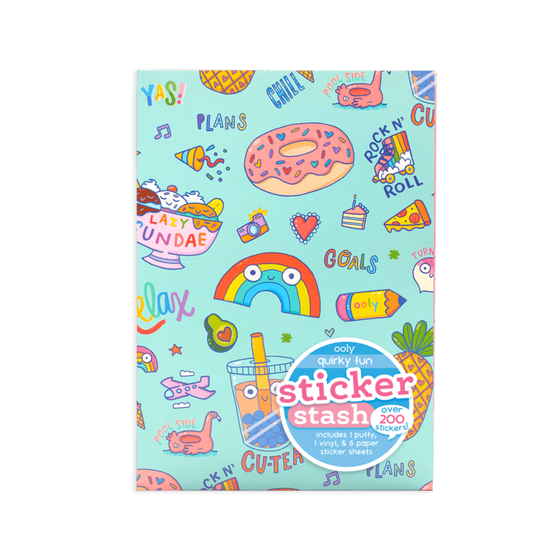 Ooly: naklejki w kopercie Sticker Stash 200 el. - Noski Noski