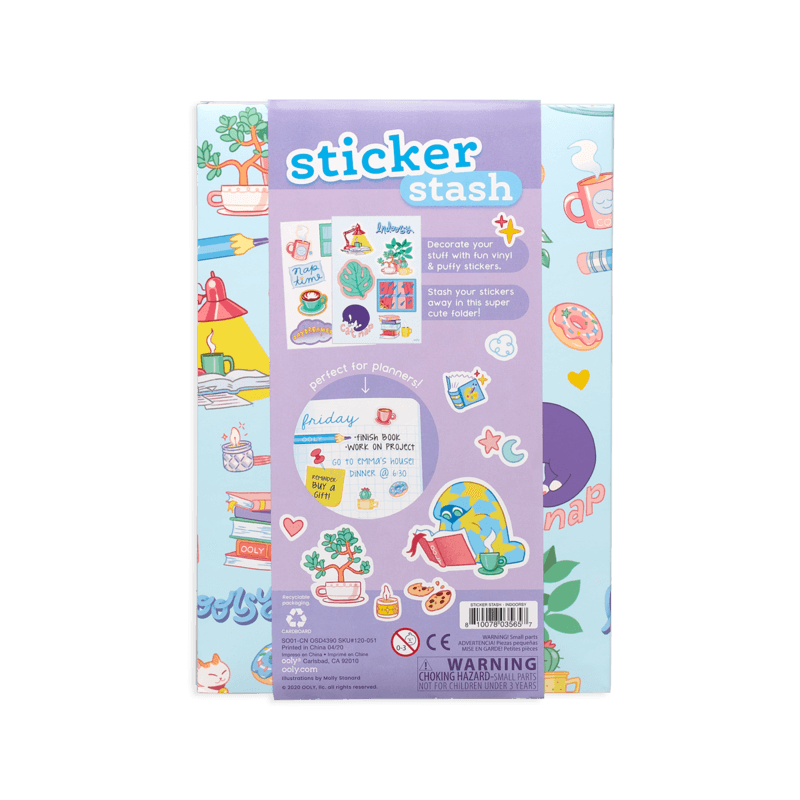 Ooly: naklejki w kopercie Sticker Stash 200 el. - Noski Noski