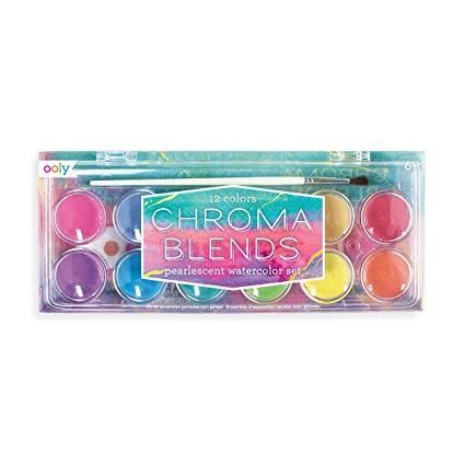Ooly: perłowe farby akwarelowe Chroma Blends Pearlescent - Noski Noski