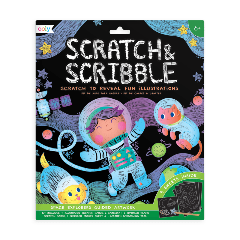Ooly: wydrapywanka Scratch & Scribble - Noski Noski