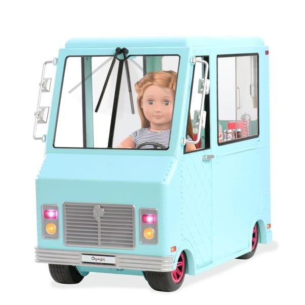 Our Generation: ciężarówka z lodami dla lalek Sweet Stop Ice Cream Truck - Noski Noski
