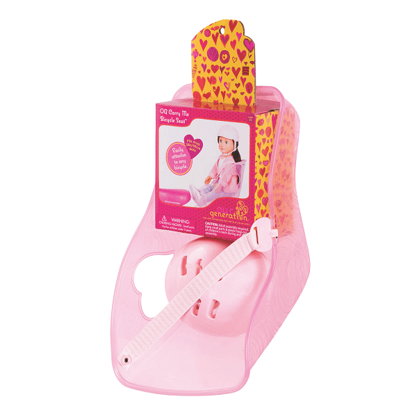 Our Generation: fotelik rowerowy i kask dla lalki Carry Me Bicycle Seat - Noski Noski