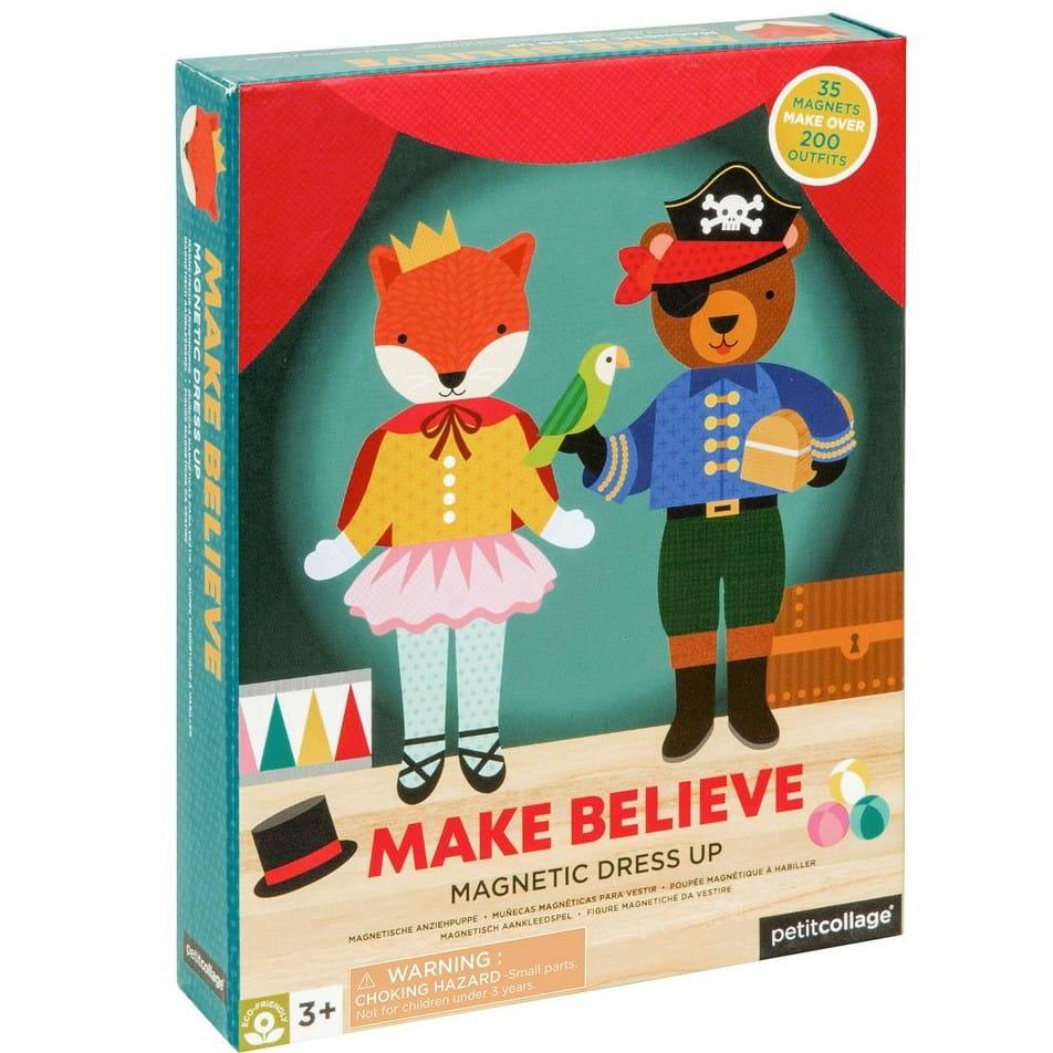 Petit Collage: magnetyczna ubieranka teatr Make Believe - Noski Noski