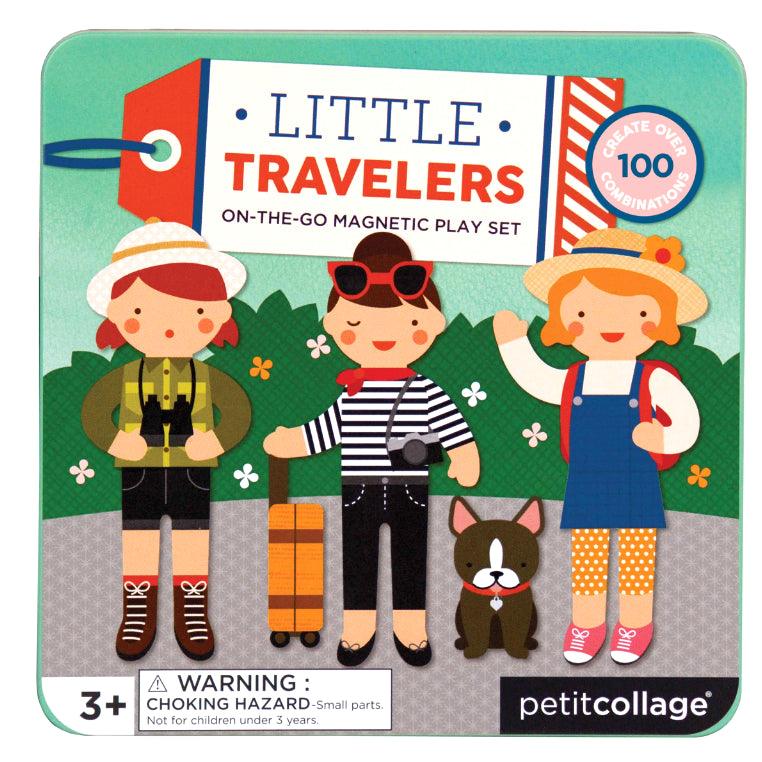 Petit Collage: magnetyczne ubieranki podróżniczki Little Travelers - Noski Noski