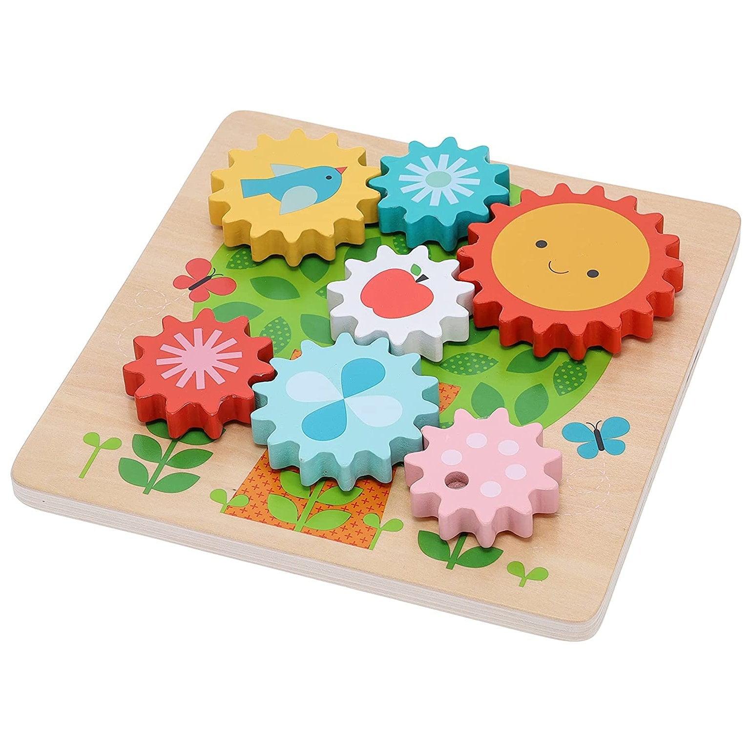 Petit Collage: puzzle zębatki drzewo Busy Tree Wooden Twist Puzzle - Noski Noski