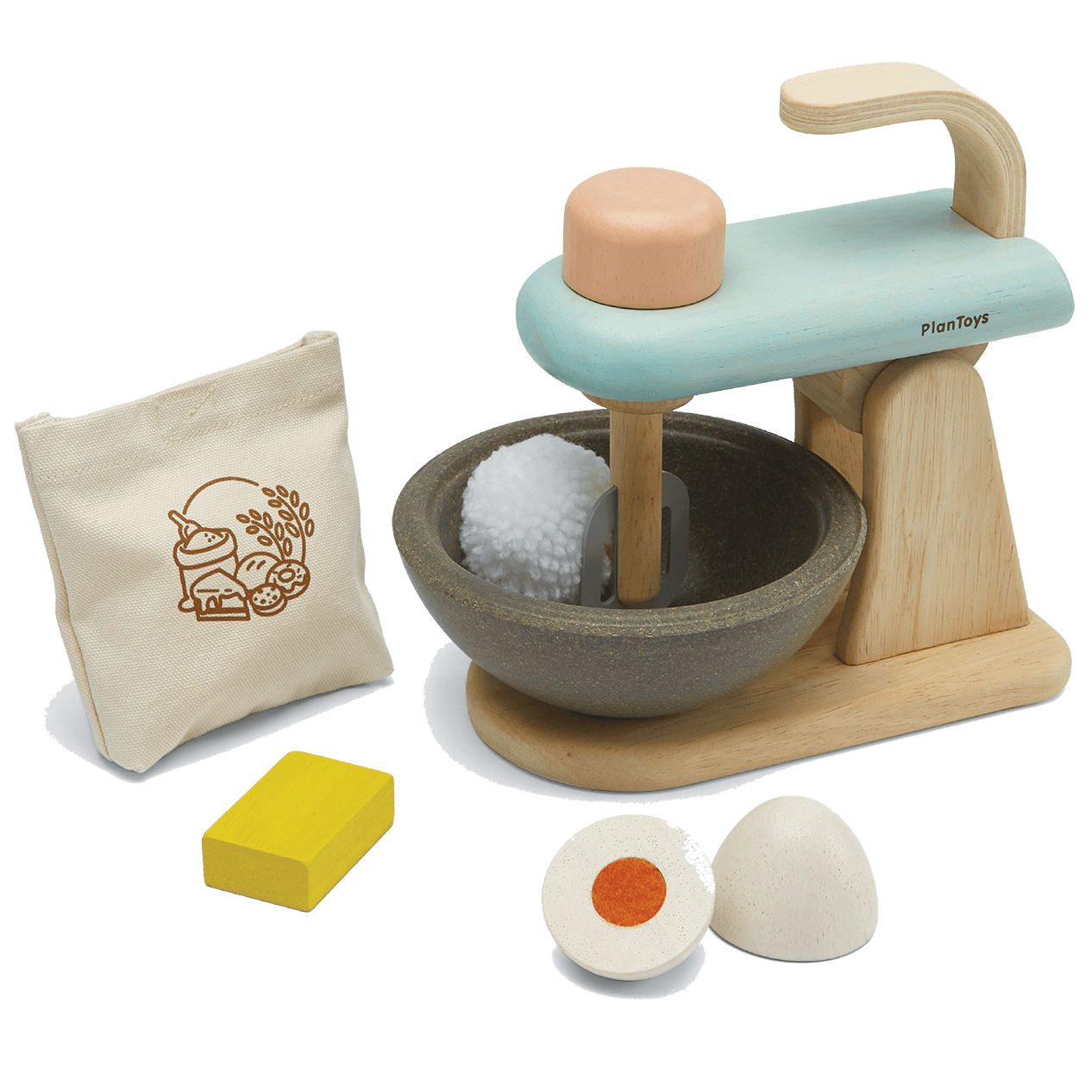 Plan Toys: drewniany mikser Stand Mixer Set - Noski Noski