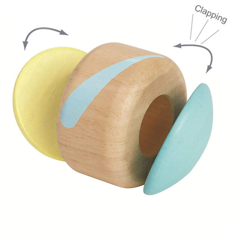Plan Toys: pastelowa zabawka dla niemowląt Clapping Roller - Noski Noski