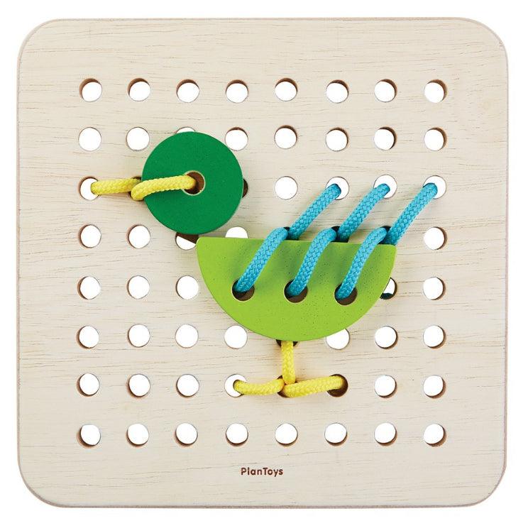 Plan Toys: tabliczka przewlekanka Lacing Board - Noski Noski