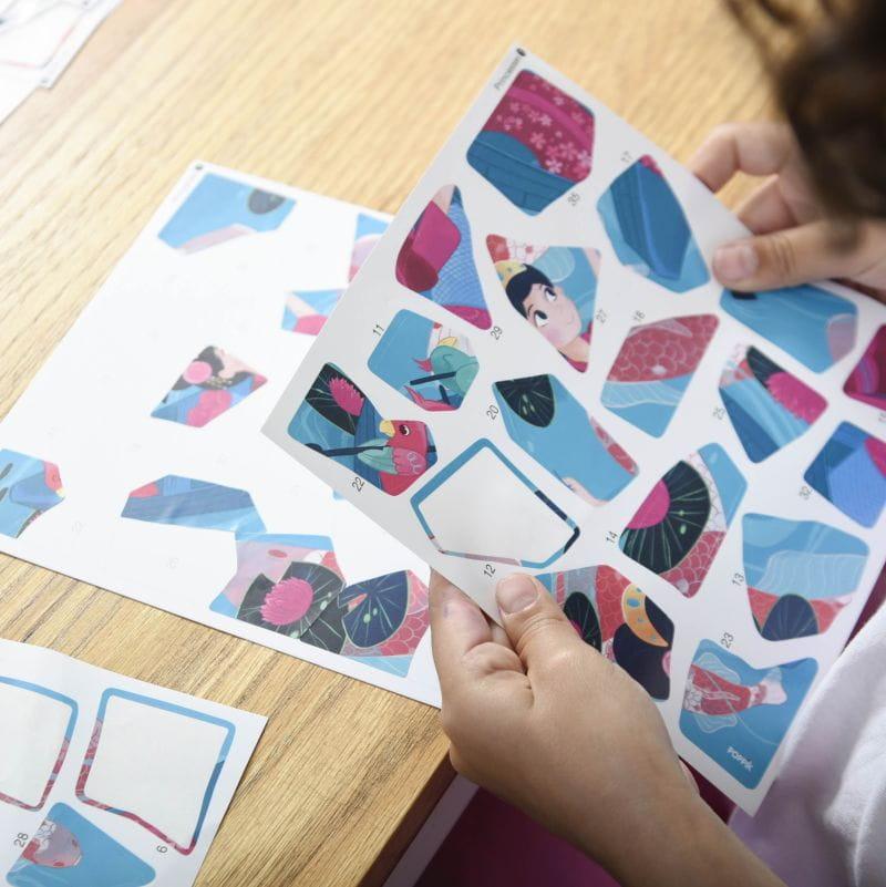 Poppik: naklejki puzzle Princesses - Noski Noski