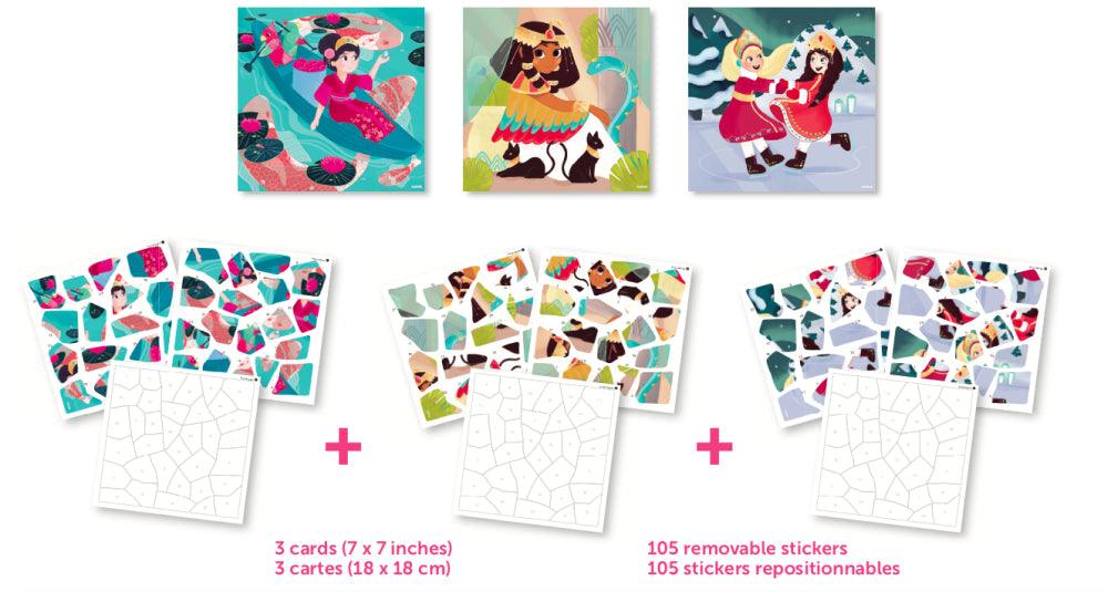 Poppik: naklejki puzzle Princesses - Noski Noski