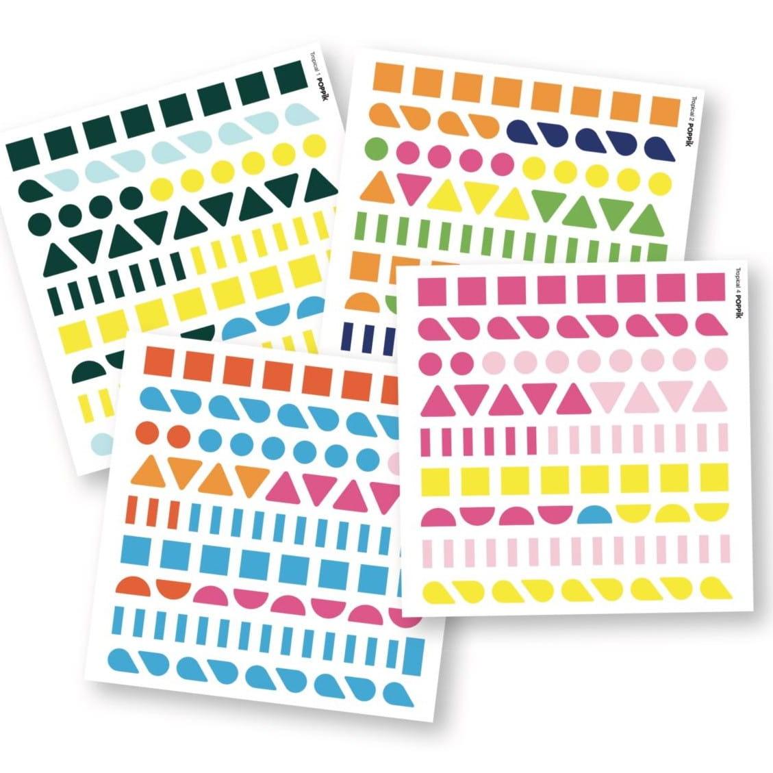 Poppik: pocztówki wyklejanka pixel art dżungla My Sticker Cards Tropical - Noski Noski