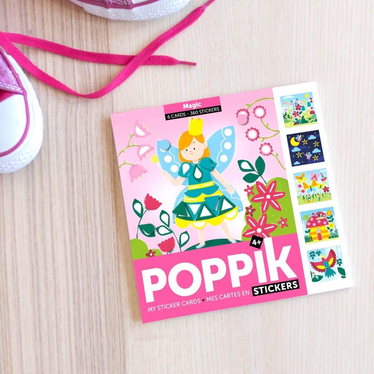Poppik: pocztówki wyklejanka pixel art wróżki My Sticker Cards Magic - Noski Noski