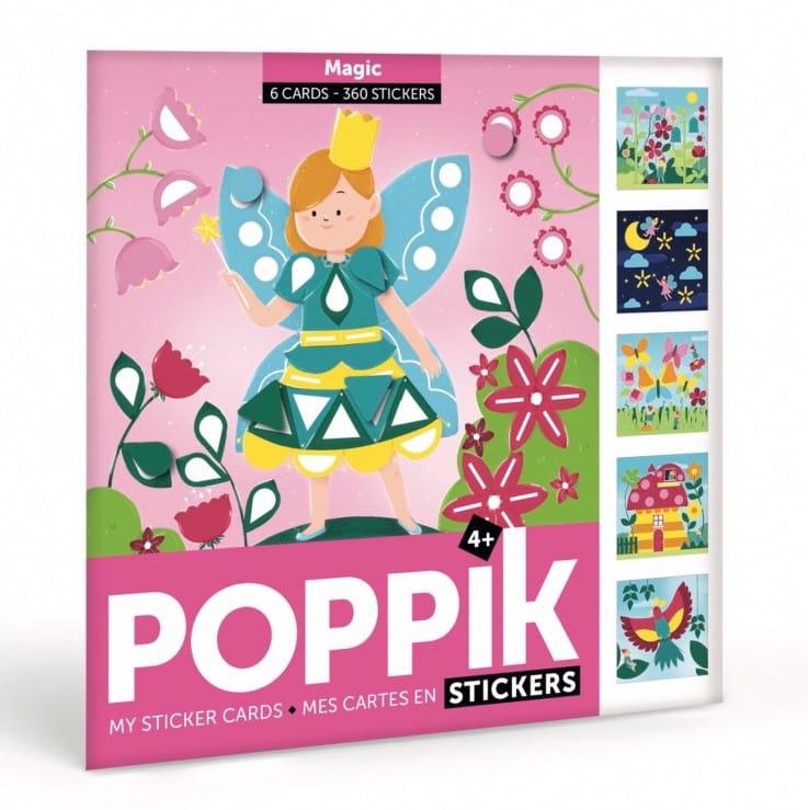 Poppik: pocztówki wyklejanka pixel art wróżki My Sticker Cards Magic - Noski Noski