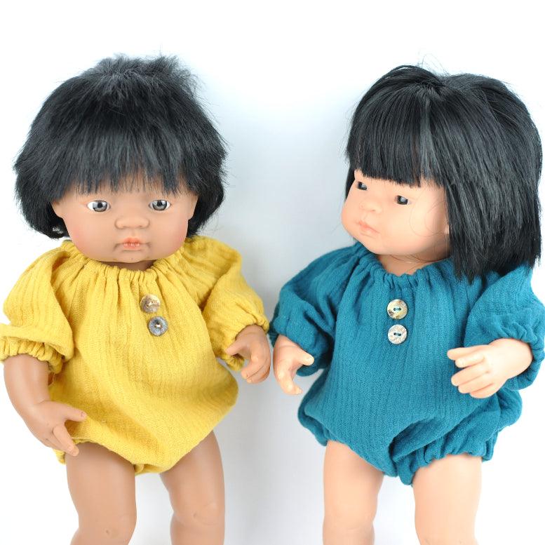Przytullale: romper ubranko dla lalki Miniland - Noski Noski