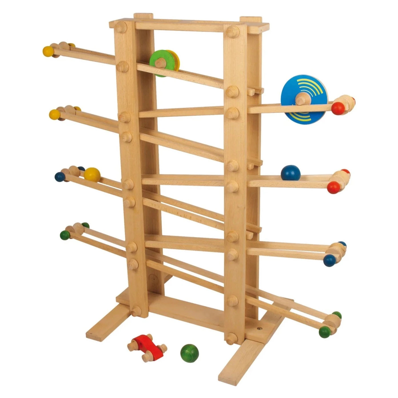 Small Foot: gigantyczna drewniana zjeżdżalnia Marble Run Giant - Noski Noski
