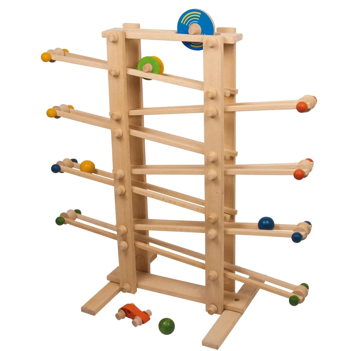 Small Foot: gigantyczna drewniana zjeżdżalnia Marble Run Giant - Noski Noski
