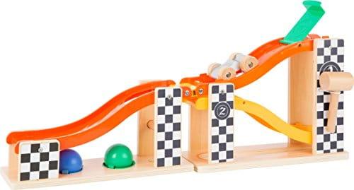 Small Foot: zjeżdżalnia dla kulek i autek Knock Marble Track - Noski Noski